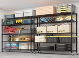 Heavy Duty Shelves 59.06" W Wire Shelving Unit with Wheels 3125LBS NSF Metal Shelves for 91765817