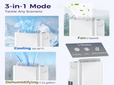 Portable Air Conditioner, Remote Control, 3 Modes, 24H Timer, Complete Window Installation Kit 53039661