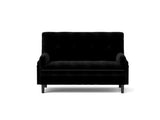Black 2 seater sofa sleeper with recline fuction W570P195344
