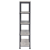Grey Driftwood 4-shelf Bookcase B062P145557