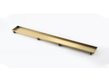 12 Inch Linear Shower Drain with 2-in-1 Flat & Tile Insert Removable Cover, 304 Stainless Steel with 60158665