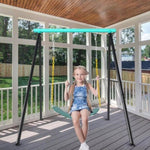 ZUN Porch Swing Frame, Heavy Duty A-Frame Swing Set, Swing Stand Frame for Yoga Hammock Saucer Baby 37138017