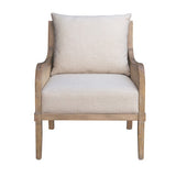 Cane Accent Chair with Removable Back Cushion B035P256566