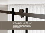 60.in W x 72.in H Frameless Shower Single Sliding, 1/4 inch Thick Clear Tempered Glass Shower W3048P278317