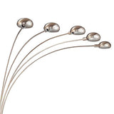 Chrome and Black Floor Lamp with Curvy Dome Shades B062P153744