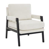 Kelly Mid-Century Modern Chenille Upholstered Accent Armchair T2574P240952