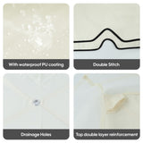 10x10 Ft Outdoor Patio Gazebo Replacement Canopy,Double Tiered Gazebo Tent Roof Top Cover Only Great W419P198360