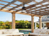 42" ABS Blades Outdoor Ceiling Fan with LED Light Remote Control,Quiet DC Motor 6 Speed W3775P459398