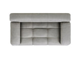 Marcel Upholstered Modern Pet Bed, Small to Medium Dog or Cat Uptown Gray Performance Velvet B2719P448985