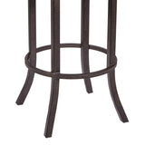 Tahiti 30" Barstool in Auburn Bay finish with Brown Pu upholstery B2736P354272
