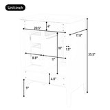 24 inch Bathroom Vanity with Sink, One Cabinet with Soft-closing Door, 3 Soft-closing Drawers, Retro N759P292551B