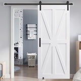 CRAZY ELF 36" x 84" "K" Style Real Primed Door Slab, DIY Panel Door, Modern Interior Barn Door, W93642086