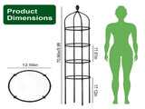 2 Packs Garden Obelisk Trellis 5.9FT Plants Tower for Climbing Plants Flower Vegetable Vine Support 84045793