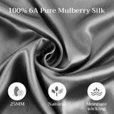 ZUN Lacette Silk Pillowcase 2 Pack for Hair and Skin, 100% Mulberry Silk, Double-Sided Silk Pillow Cases 87898501