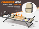 Pilates Reformer Machine for Home Gym Workout, Foldable Pilates Equipment with High Strength Alloy 27316433