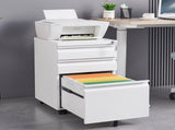 3-Drawer Mobile Filing Cabinet with Lock, Office Storage Filing Cabinet 75097504
