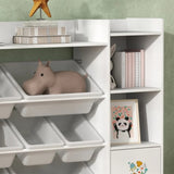 White multifunctional bookshelf for children 62692673