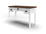 53 inch Writing Desk, No Assembly Required, Jasmine Whitewash and Barnwood Finish B108P160167