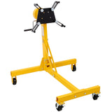 1000lbs Folding Engine Stand,Geared Rotating Head,360 Degree Adjustable Mounting Head,Yellow Color W465P265566