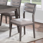 ZUN Set of 2 Upholstered Dining Chairs, Grey B016P226060