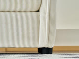 55" Oversized Chaise Lounge Chair Indoor with Ottoman and Storage , Comfy Corduroy Single Sofa, W3373P328962