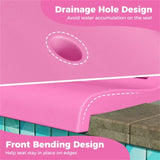 Outdoor swimming pool chairs with folding function-Pink 20770002