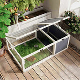 Reptile Habitat Tortoise House with Lamp Holder, 3 Acrylic Observation Windows, 2 Waterproof Trays, 94227067
