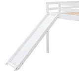 Loft Bed with Slide, Multifunctional Design, Full WF286242AAK