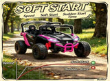 Pink 12V Electric Kids UTV Ride On Truck Battery Powered with Rear Suspension, Parental Remote for 42532709