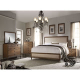 Reclaimed Oak Nightstand with 3-Drawer B062P189221