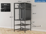 3D Printer Cabinet with Double Layer 3D Printer Filament Storage Rack, T-Shaped Filament Bar & 03024378