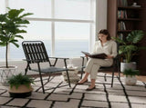 2-Piece Folding Patio Chair Set No Assembly Required, 350 lb Capacity Heavy Duty Outdoor Chair 17722591