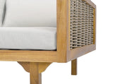 CLAREMONT 3 SEATER DAYBED WITH RATTAN ARMS N770P205570L