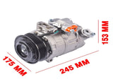 Air Conditioner A/C Compressor with Clutch Replacement for Ford Explorer 2011-2015 BB5Z19703B 83391452