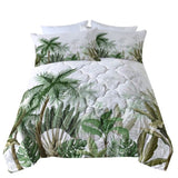 3 Pieces Coconut Tree Comforter Set King Size for Home Bedroom Banana Tree Bedding Set Down 13969254
