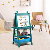 3-in-1 Double-Sided Storage Art Easel -Green 08579832