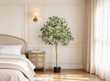 5 FT Faux Olive Tree, Lifelike Artificial Potted Plant with Anti-Tip Tilt Protection, Durable PE 64274563