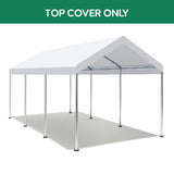 10 x 20 Ft Carport Replacement Canopy Cover Garage Top Tent Shelter with 36 Ball Bungee Cords Heavy W419P278615