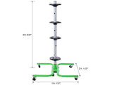Storage Stand With Wheels 275 LBS Total Capacity Uses Six 2in Swivel Caster Wheels green color 45596629