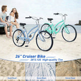 7 Speed Bicycles, Multiple Colors 26"Inch Beach Cruiser Bike W1019116872