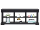 Console Sofa Table with Ample Storage, Retro Kitchen Buffet Cabinet Sideboard with Open Shelves and 25351153