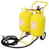 Dual Tank Abrasive Soda Blaster 10 Gallon Tanks 100 lb. Abrasive W46559178