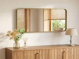 Anti-Fog Bathroom Wall Mirror 30" x 48" Shatterproof Vanity Mirror with Rectangular Metal Frame, 22028941