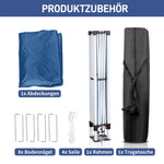 ZUN 3 x 3m Practical Waterproof Right-Angle Folding Tent Blue 72965442