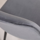 Lassan Contemporary Fabric Dining Chairs, Set of 4, Gray T2574P164529