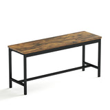 ZUN Dining Table Set, Bar Table with 2 Dining Benches, Table Counter with Chairs, Industrial for W1668P143137