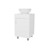 FM FURNITURE Loli Bathroom Vanity with Integrated Sink and Faucet, White B128P293885