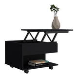 Luanda Lift Top Coffee Table, Casters, One Shelf -Black B20091883