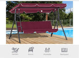 Outdoor Patio Swing Chair-Red 46409956