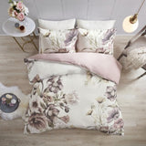 King/Cal King 3 Piece Cotton Printed Duvet Cover Set B03597339